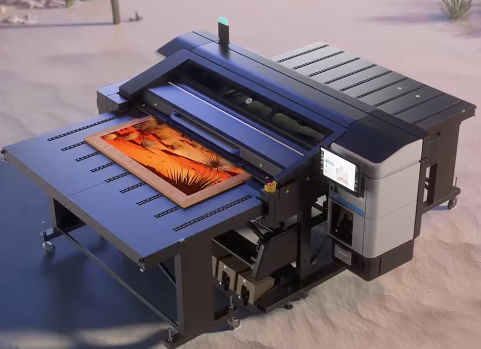 HP large-format flatbed printer