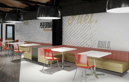 3M vinyl graphics installed on a wall